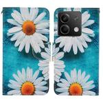 For Xiaomi Redmi Note 13 Colored Drawing Pattern Leather Phone Case(Daisy)