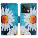 For Xiaomi Redmi Note 13 Colored Drawing Pattern Leather Phone Case(Chrysanthemum)