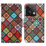 For Xiaomi Redmi Note 13 Colored Drawing Pattern Leather Phone Case(Ethnic Style)