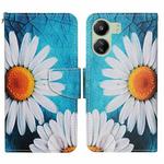 For Xiaomi Redmi 13C Colored Drawing Pattern Leather Phone Case(Chrysanthemum)