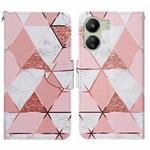 For Xiaomi Redmi 13C Colored Drawing Pattern Leather Phone Case(Marble)