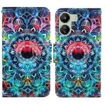 For Xiaomi Redmi 13C Colored Drawing Pattern Leather Phone Case(Mandala)