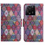 For Xiaomi Redmi 13T Colored Drawing Pattern Leather Phone Case(Diamond Kaleidoscope)