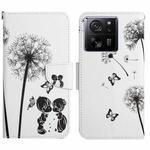 For Xiaomi Redmi 13T Colored Drawing Pattern Leather Phone Case(Dandelion)