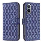 For OnePlus Nord CE4 Lite Global Diamond Lattice Wallet Flip Leather Phone Case(Blue)