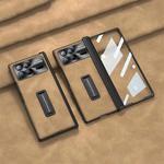 For Xiaomi Mix Fold 3 GKK Integrated Frosted Fold Hinge Leather Phone Case with Holder(Brown)