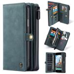 For iPhone 8 Plus / 7 Plus CaseMe 018 Detachable Multi-functional Horizontal Flip Leather Case with Card Slot & Holder & Zipper Wallet & Photo Frame(Blue)