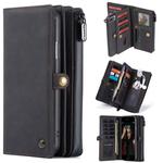 For iPhone 8 Plus / 7 Plus CaseMe 018 Detachable Multi-functional Horizontal Flip Leather Case with Card Slot & Holder & Zipper Wallet & Photo Frame(Black)