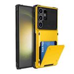 For Samsung Galaxy S24 Ultra 5G Scratch-Resistant Shockproof Heavy Duty Rugged Armor Phone Case(Yellow)