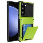 For Samsung Galaxy S24+ 5G Scratch-Resistant Shockproof Heavy Duty Rugged Armor Phone Case(Green)