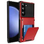 For Samsung Galaxy S24 5G Scratch-Resistant Shockproof Heavy Duty Rugged Armor Phone Case(Red)