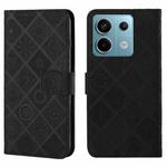 For Xiaomi Redmi Note 13 Pro 5G Ethnic Style Embossed Pattern Leather Phone Case(Black)