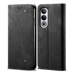 For OnePlus Nord CE4 Denim Texture Casual Style Horizontal Flip Leather Case(Black)