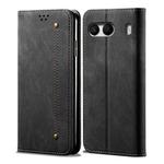 For OnePlus Nord 4 Denim Texture Casual Style Horizontal Flip Leather Case(Black)