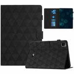 For iPad Pro 11.0 2022 / Air 10.9 2022 Diamond Texture Embossed Leather Smart Tablet Case(Black)