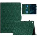 For iPad mini 5 / 4 / 3 / 2 / 1 Diamond Texture Embossed Leather Smart Tablet Case(Green)