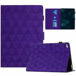 For iPad Pro 9.7 / 9.7 2018 / 2017 Diamond Texture Embossed Leather Smart Tablet Case(Purple)