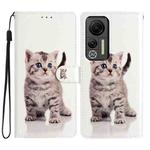 For Ulefone Note 14 Colored Drawing Leather Phone Case(Little Tabby Cat)