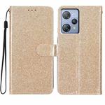 For Blackview A53 Pro Glitter Powder Flip Leather Phone Case(Gold)