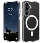 For Samsung Galaxy S25 5G MagSafe Magnetic Acrylic TPU Phone Case(Transparent)