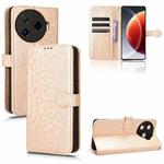 For Tecno Camon 30 Pro 5G Honeycomb Dot Texture Leather Phone Case(Gold)