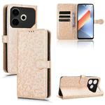 For Tecno Pova 6 Neo Honeycomb Dot Texture Leather Phone Case(Gold)