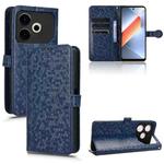 For Tecno Pova 6 Neo Honeycomb Dot Texture Leather Phone Case(Blue)