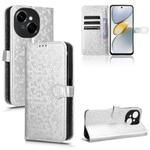 For Tecno Spark Go 2025 / Spark Go 1 Honeycomb Dot Texture Leather Phone Case(Silver)