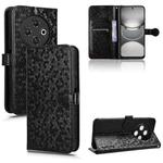 For Tecno Spark 30C 4G Honeycomb Dot Texture Leather Phone Case(Black)