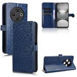 For Tecno Spark 30C 4G Honeycomb Dot Texture Leather Phone Case(Blue)