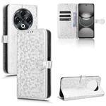 For Tecno Spark 30 4G Honeycomb Dot Texture Leather Phone Case(Silver)