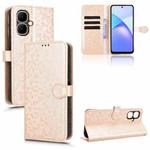For Tecno Pop 10 / Infinix Smart 10 4G Honeycomb Dot Texture Leather Phone Case(Gold)