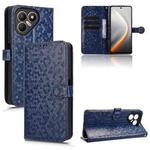 For Tecno Pova 7 4G Honeycomb Dot Texture Leather Phone Case(Blue)