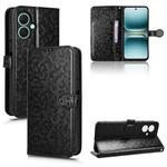 For Tecno Spark Go 2 4G Honeycomb Dot Texture Leather Phone Case(Black)