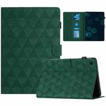 For Samsung Galaxy Tab A8 10.5 2021/2022 Diamond Texture Embossed Leather Smart Tablet Case(Green)