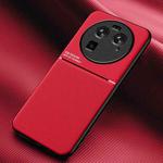 For OPPO Find X6 Classic Tilt Strip Grain Magnetic Shockproof PC + TPU Phone Case(Red)