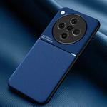 For OPPO Find X8 Pro Classic Tilt Strip Grain Magnetic PC Hybrid TPU Phone Case(Blue)