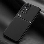 For Xiaomi Redmi Note 12S 4G Classic Tilt Strip Grain Magnetic Shockproof PC + TPU Phone Case(Black)