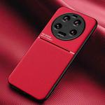 For Xiaomi 13 Ultra Classic Tilt Strip Grain Magnetic Shockproof PC + TPU Phone Case(Red)