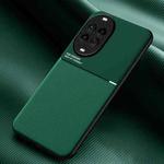 For Huawei nova 14 Pro Classic Tilt Strip Grain Magnetic PC Hybrid TPU Phone Case(Green)