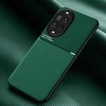 For Huawei nova 14 Ultra Classic Tilt Strip Grain Magnetic PC Hybrid TPU Phone Case(Green)