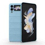 For Samsung Galaxy Z Flip3 5G Magic Shield Fold PC Shockproof Phone Case(Light Blue)