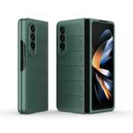 For Samsung Galaxy Z Fold4 5G Magic Shield Fold PC Shockproof Phone Case(Dark Green)