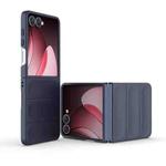 For Samsung Galaxy Z Flip7 5G Magic Shield Fold PC Shockproof Phone Case(Dark Blue)