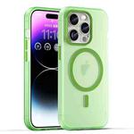 For iPhone 16 Pro MagSafe Frosted Translucent TPU + PC Full Coverage Phone Case(Green)