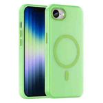 For iPhone SE 2024 MagSafe Frosted Translucent TPU + PC Full Coverage Phone Case(Green)