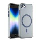 For iPhone SE 2022 / 2020 / 8 MagSafe Frosted Translucent TPU + PC Full Coverage Phone Case(Dark Blue)
