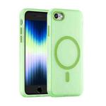 For iPhone SE 2022 / 2020 / 8 MagSafe Frosted Translucent TPU + PC Full Coverage Phone Case(Green)