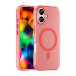 For iPhone 17 MagSafe Frosted Translucent TPU + PC Full Coverage Phone Case(Red)