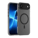 For iPhone 17 Air MagSafe Frosted Translucent TPU + PC Full Coverage Phone Case(Black)